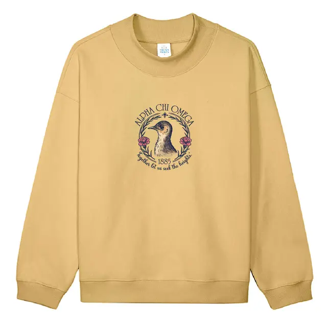 Alpha Chi Omega Bird Illustration PR Crewneck 2