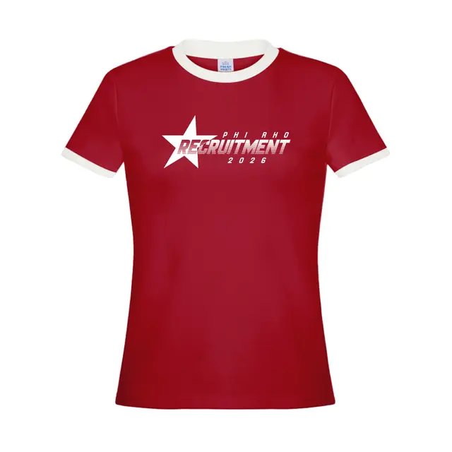 Phi Sigma Rho Star Graphic Recruitment Shirt 2