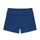 Customizeable Fresh Prints Lindsey Fold-over Lounge Shorts FP100 True Blue Back