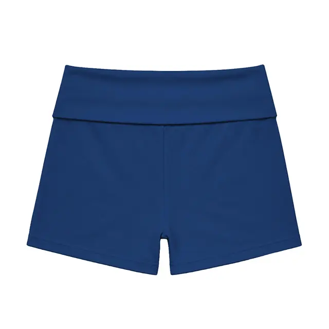 Customizeable Fresh Prints Lindsey Fold-over Lounge Shorts FP100 True Blue Back