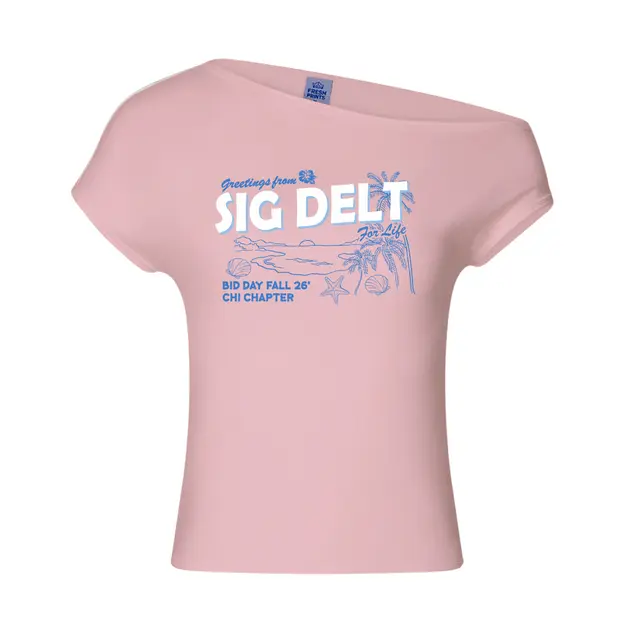 Sigma Delta Tau Coastal Illustration Rush Shirt 2