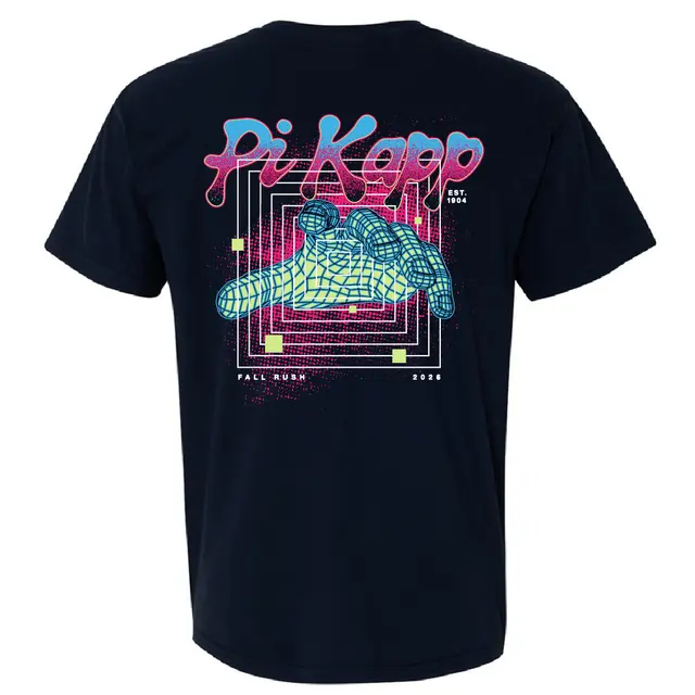 Pi Kappa Phi Neon Hand Graphic Rush Shirt 2