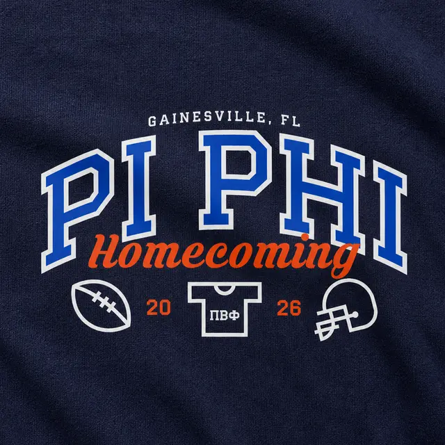 Pi Beta Phi Block Lettering Homecoming Shirt