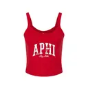 Alpha Phi Bow Accent Lettering Big Little Reveal Tank 2