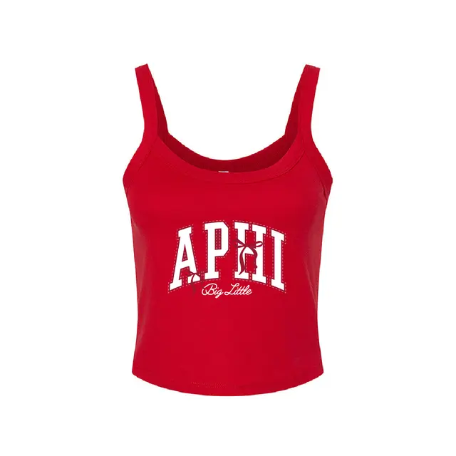 Alpha Phi Bow Accent Lettering Big Little Reveal Tank 2