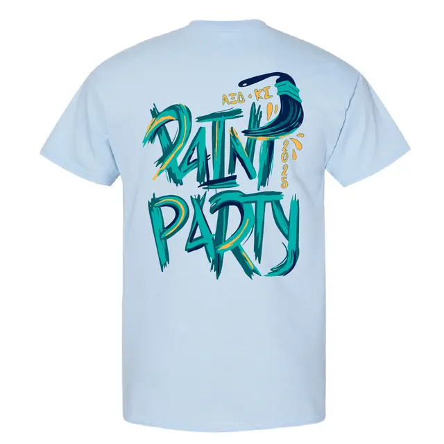 Bold Brushstroke Paint Party PR Shirt 2