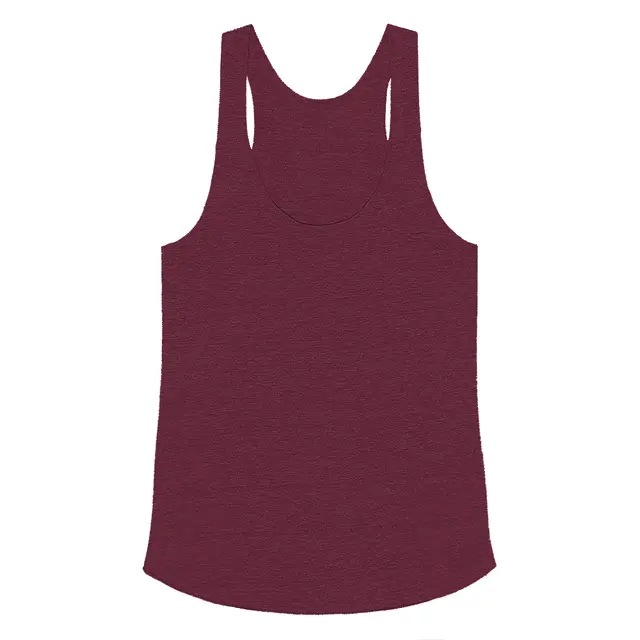 Los Angeles Apparel Tri Blend Racerback Tank 3.7oz tr3008 Tri-Cranberry Front