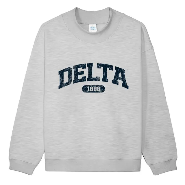 Delta Bold Arch Text PR Crewneck-2