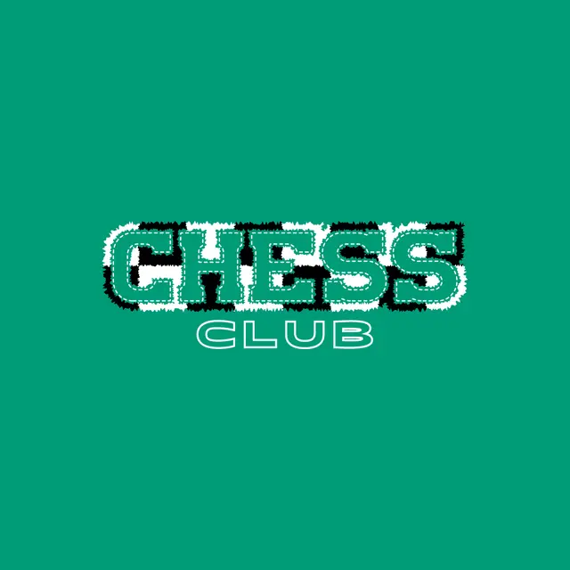 Chess Club Bold Text with Fuzzy Outline PR Shirt