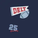 Delta Tau Delta Pennant and Plaid Football Game Day Crewneck