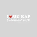Sigma Kappa I Heart Sig Kap Text PR Sweater