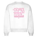 Delta Zeta Checkered Pink Text PR Crewneck 2