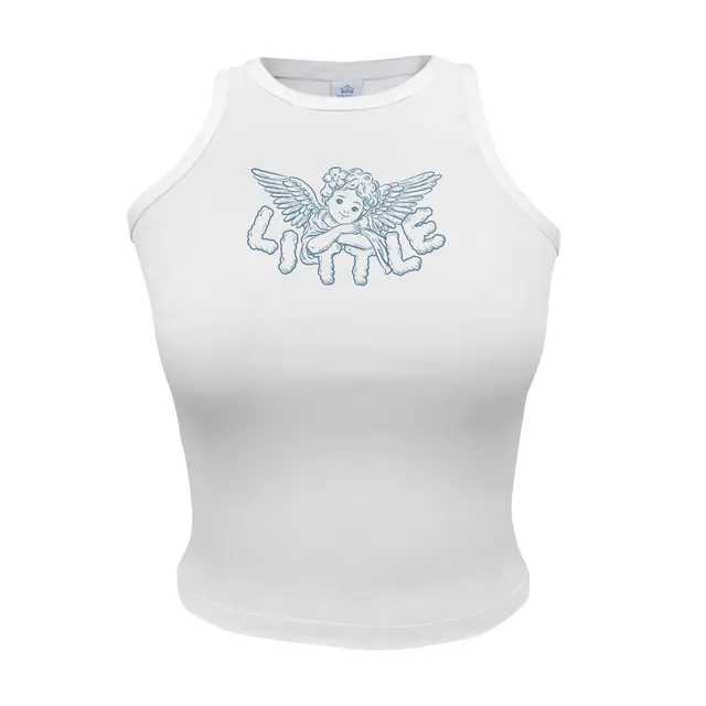 Alpha Epsilon Phi Cherub Illustration Big Little Reveal Tank 2