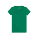 Los Angeles Apparel S/S Cotton-Poly Tee 3.8 Oz ff3001 Kelly Front