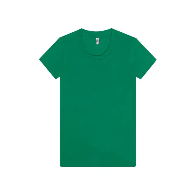 Los Angeles Apparel S/S Cotton-Poly Tee 3.8 Oz ff3001 Kelly Front