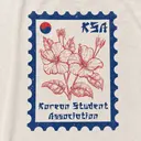 Korean Student Association Floral Stamp Graphic PR Shirt