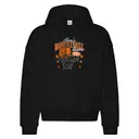 Men's Basketball Bold Orange Text Graphic PR Hoodie 2