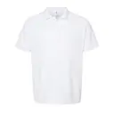 TULTEX-Mens-5050-Sport-Pique-Polo-400-White-Front