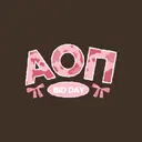 Alpha Omicron Pi Pink Camo Letters and Bows Bid Day Tank