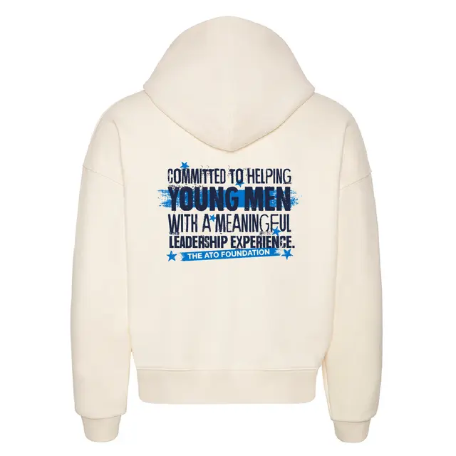 Alpha Tau Omega Bold Text Leadership Philanthropy Hoodie 2