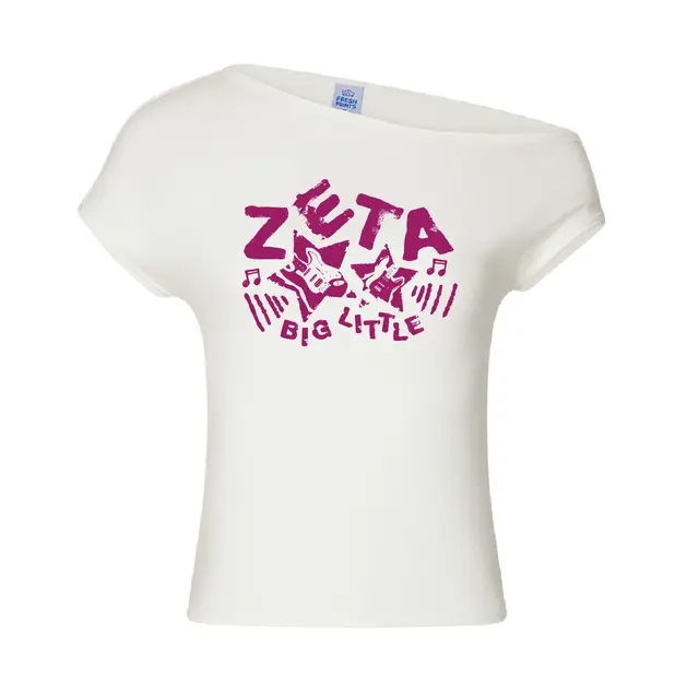 Zeta Tau Alpha Guitar Star Big Little Reveal Shirt 2