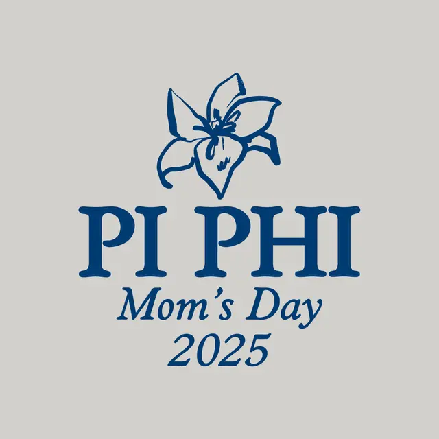 Pi Beta Phi Bold Blue Lily Mom's Day Crewneck
