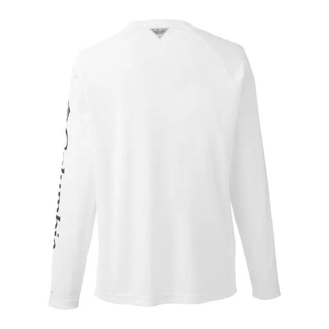 Customizable Columbia Terminal Tackle™ Long-Sleeve T-Shirt 1388261 White Back