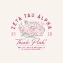Zeta Tau Alpha Floral Think Pink Philanthropy Shirt