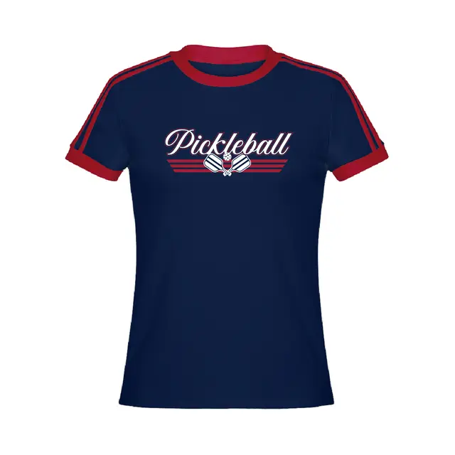 Pickleball Club Bold Lettering with Paddles PR Shirt 2