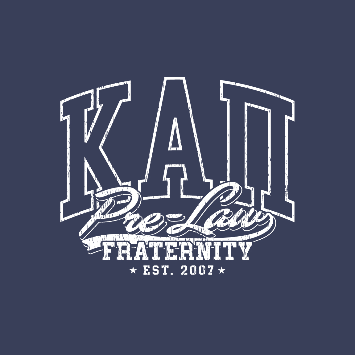 Kappa Alpha Pi Bold Lettering PR Crewneck | Fresh Prints