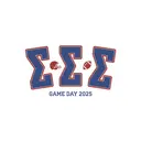 Sigma Sigma Sigma Football Icons Game Day Shirt
