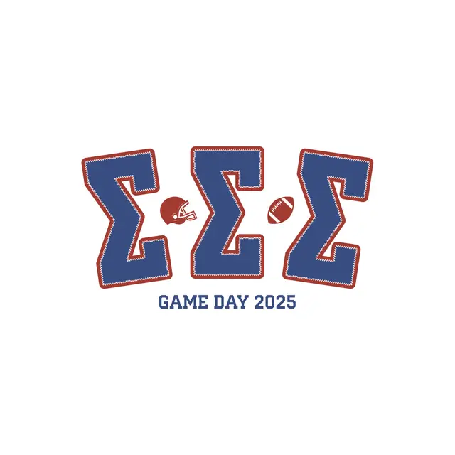 Sigma Sigma Sigma Football Icons Game Day Shirt