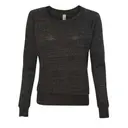 Alternative Ladies' Slouchy Eco-Jersey Pullover aa1990 Eco Black Front