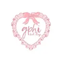 Gamma Phi Beta Pink Bow Heart Rush Shirt