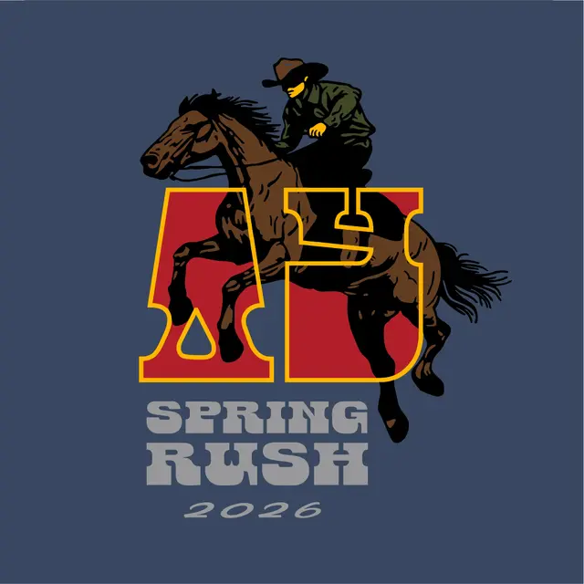 Delta Upsilon Cowboy and Horse Rush Hoodie