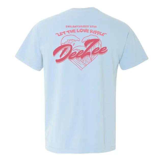 Delta Zeta Wave Heart Philanthropy Shirt 2