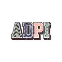 Alpha Delta Pi Patterned Lettering PR Crewneck