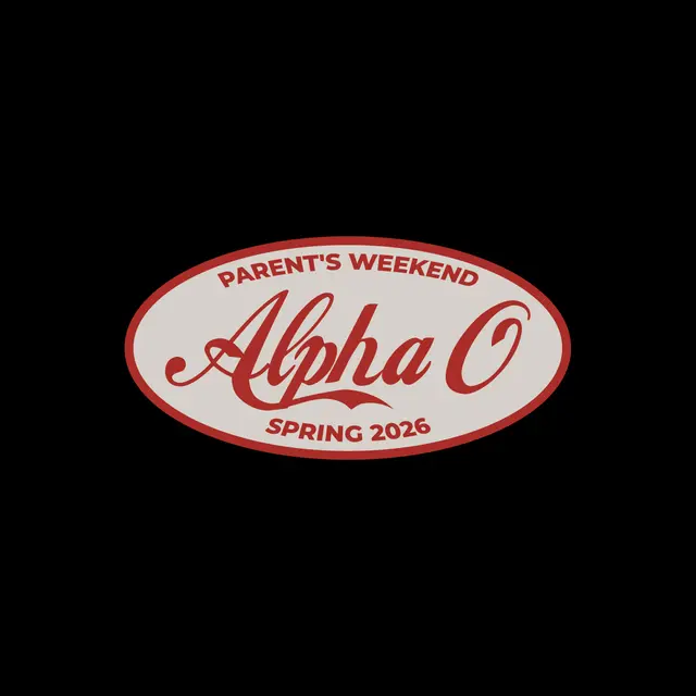 Alpha Omicron Pi Bold Script Parent's Weekend Hoodie