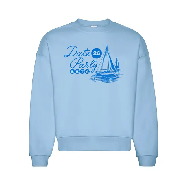Beta Nautical Sailboat Date Party Sweater 2