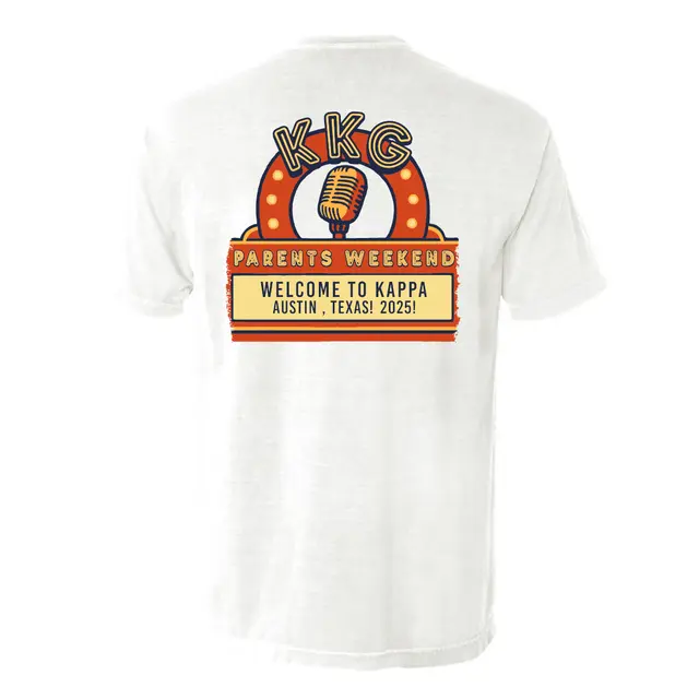 Kappa Kappa Gamma Retro Microphone Parents Weekend Shirt 2