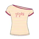 Pi Beta Phi Starry Text PR Shirt 2