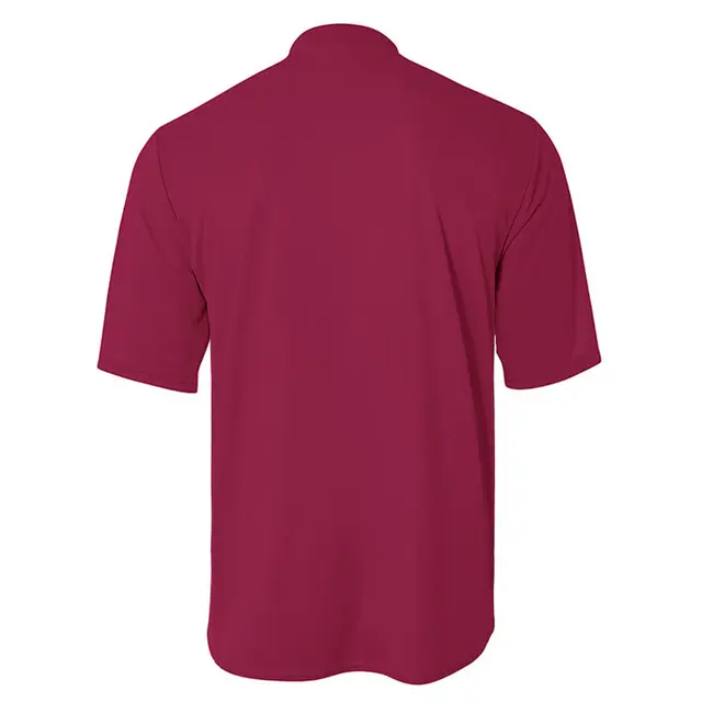 Customizable A4 Tech Performance Henley n3143 Cardinal Back