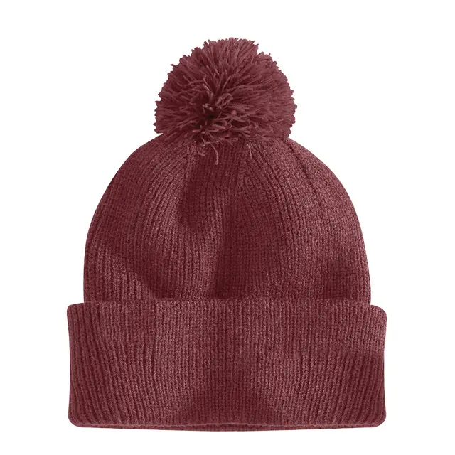 Carhartt Womens Knit Pom-Pom Cuffed Beanie Sable Back