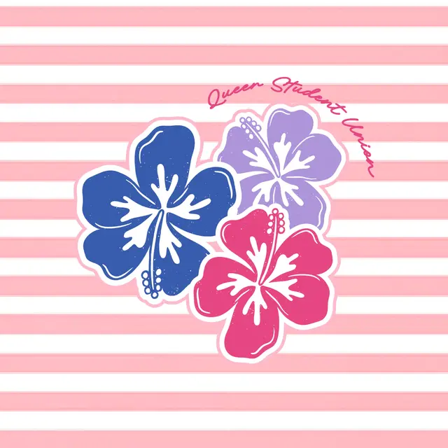 Queer Student Union Hibiscus Florals PR Sweater