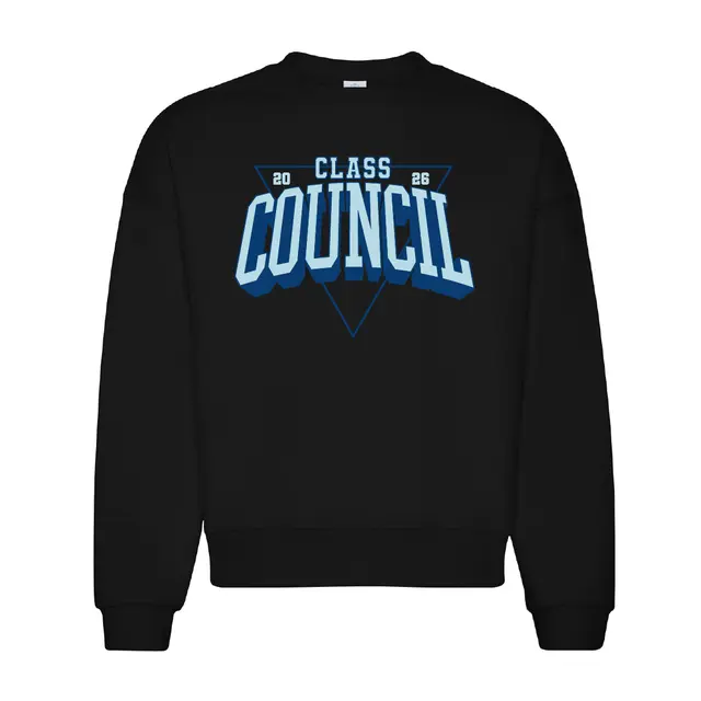 Class Council Triangular Outline Text PR Crewneck 2
