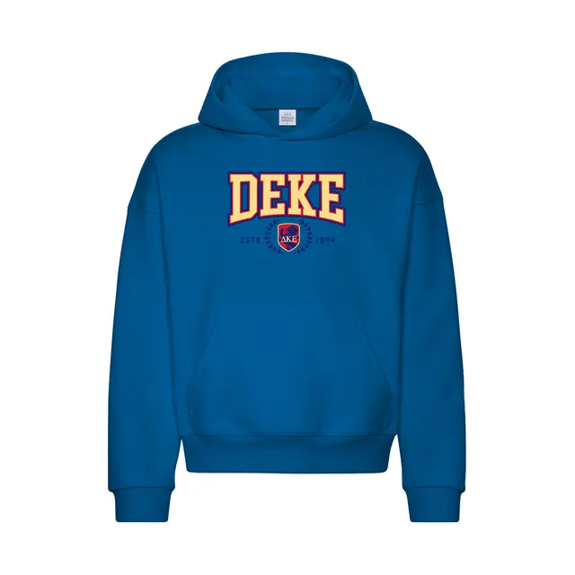 Delta Kappa Epsilon Block Lettering Crest PR Hoodie 2