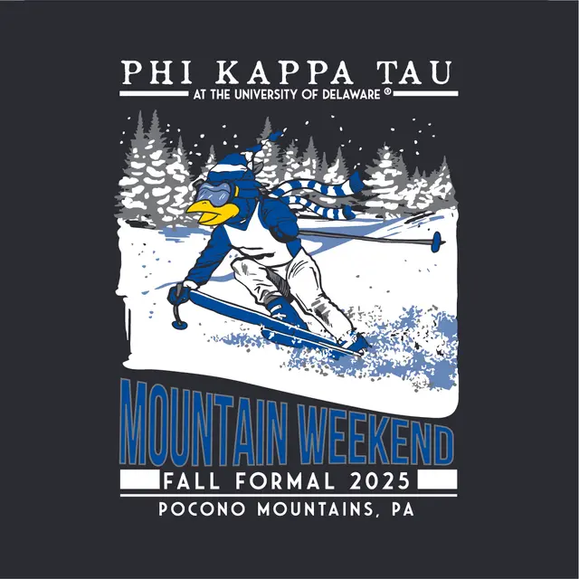 Phi Kappa Tau Skiing Graphic Mountain Weekend Hoodie