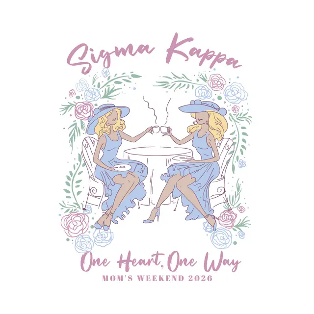 Sigma Kappa Tea Party Scene Parent's Weekend Hoodie