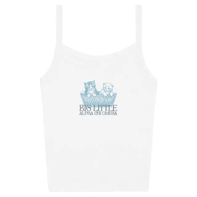 Alpha Chi Omega Basket Kittens Big Little Reveal Tank 2