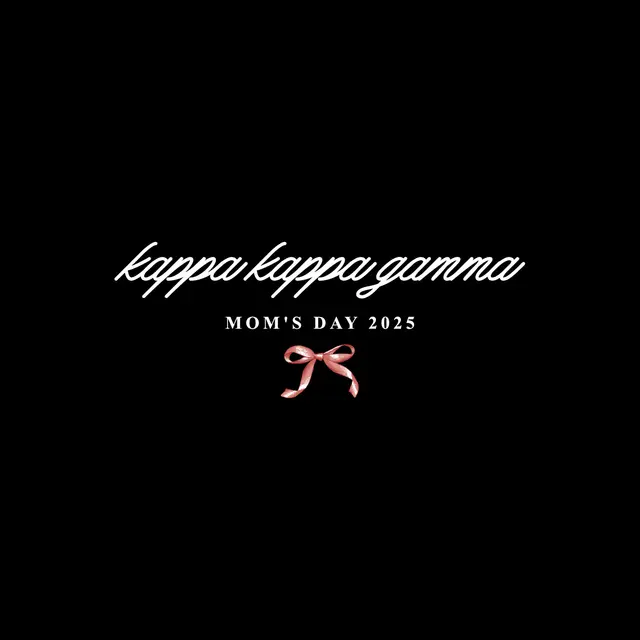 Kappa Kappa Gamma Script and Bow Mom's Day Shirt